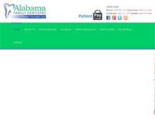 Tablet Screenshot of alabamafamilydentists.com